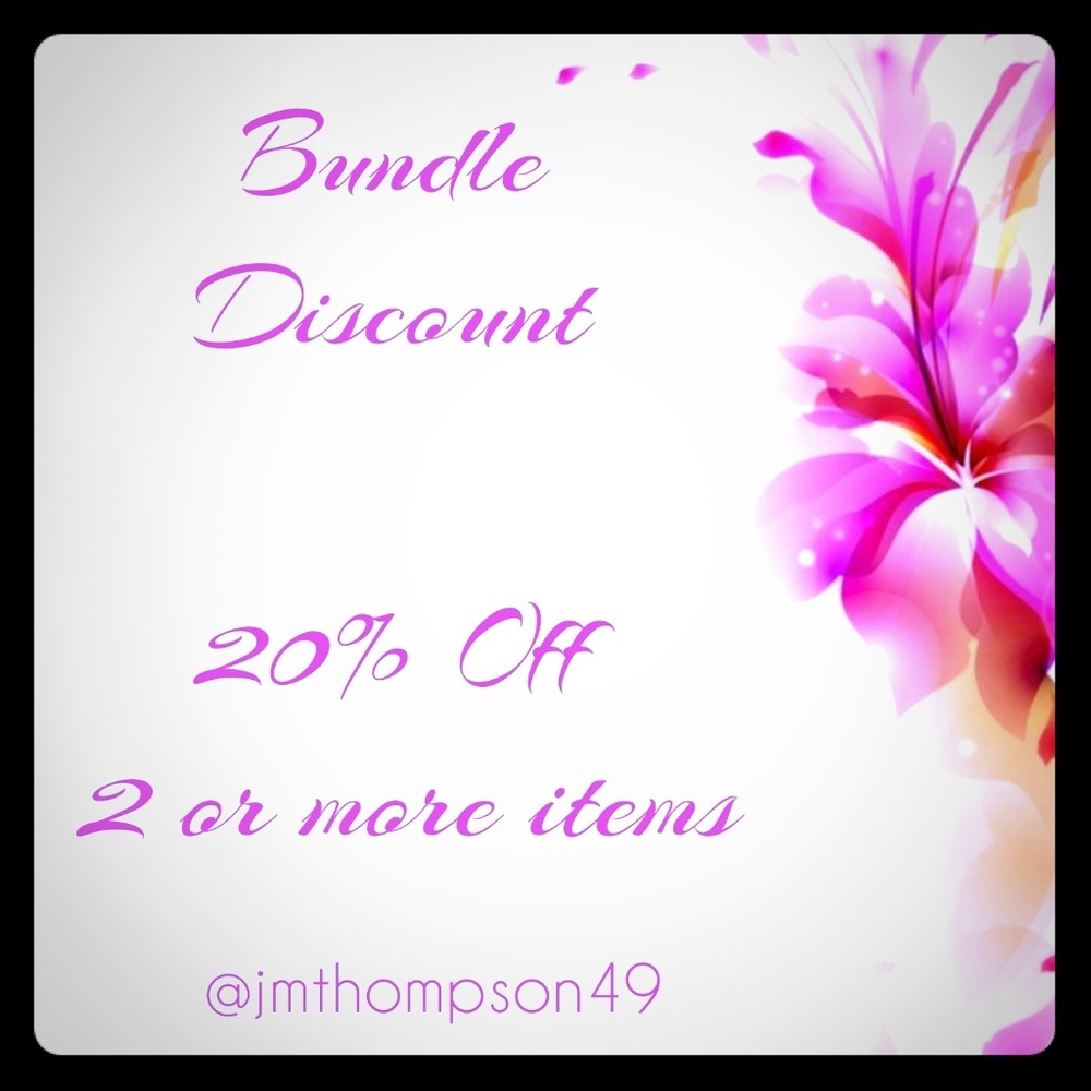 20% Discount on Bundles of 2 or more Items